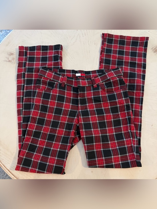 Tommy Hilfiger Pants - Tommy Jeans Tommy Hilfiger Y2K vintage retro red/black tartan plaid pants size 5